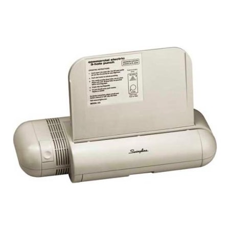 Swingline Swingline Commercial Electric Punch, 3 Holes, 28 Sheet Capacity, Platinum 74535